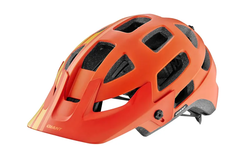 2018 Giant Rail Mountain Bike Helmet in Orange