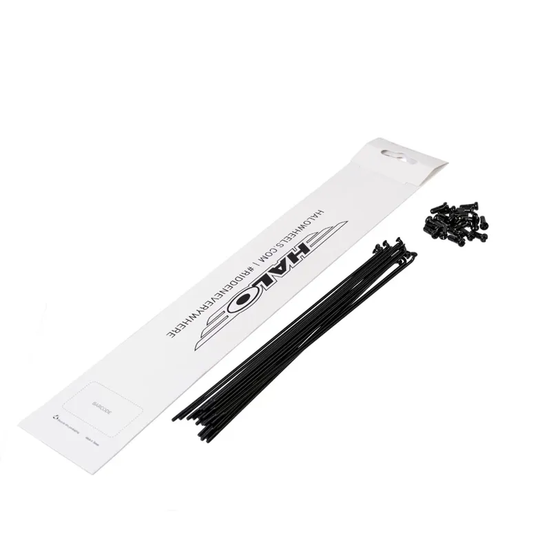 Halo Double Butted Spokes in Black -1