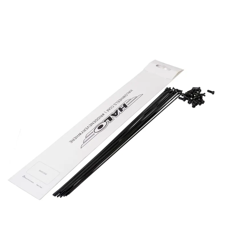 Halo Double Butted Spokes in Black 