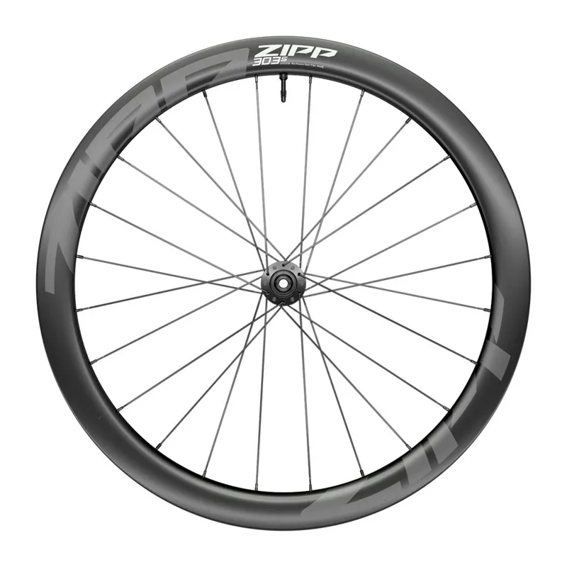 Zipp 303 S Carbon Tubeless Disc Brake Center Locking Front 24spokes 12x100mm Standard Graphic a1: BLACK 700c