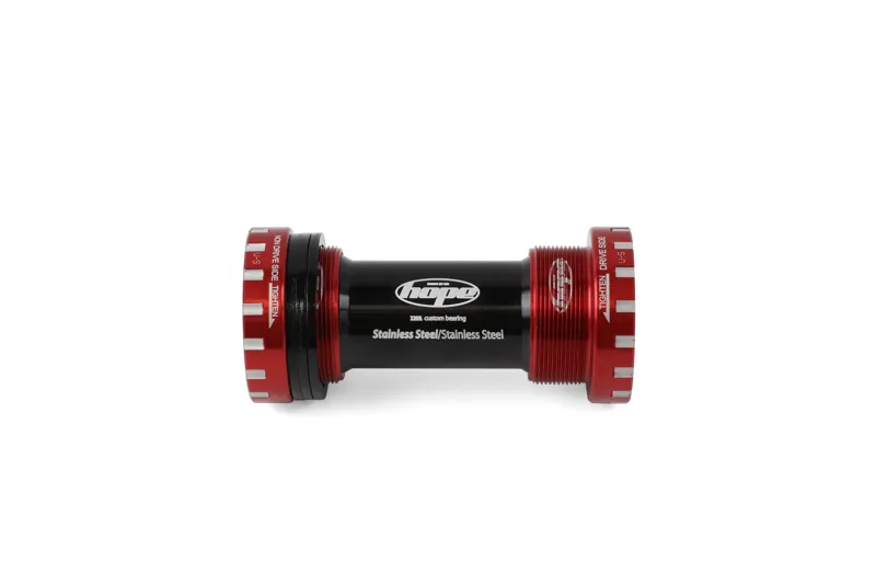 Hope Stainless Steel 68/73mm Bottom Bracket in Red