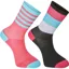Madison Sportive 2 Pack Mid Socks in Pink