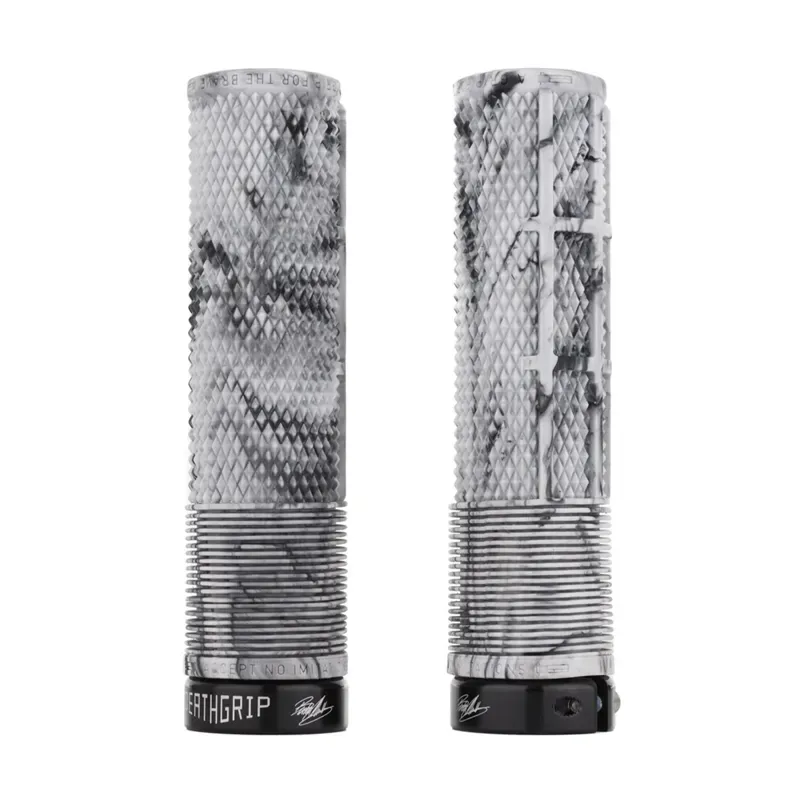 DMR DeathGrip 2 Thin Flangeless Grips in Snow Camo