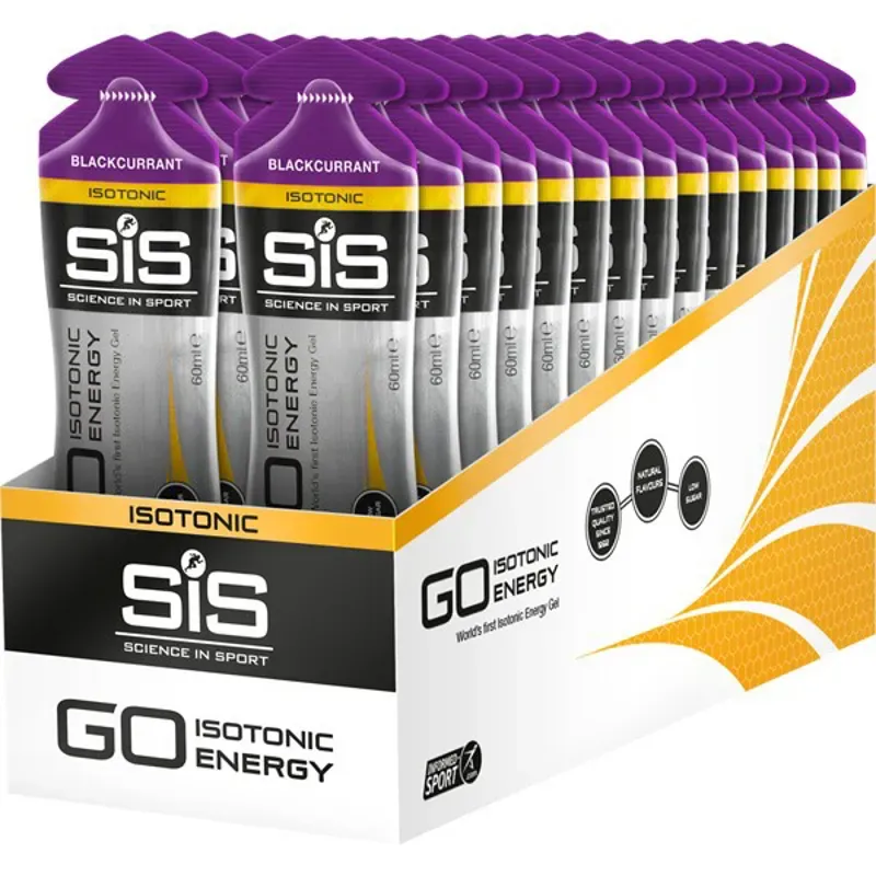 Science in Sport GO Isotonic 30 Pack Energy Gels in Blackcurrant