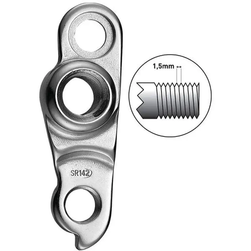 M Part Direct Mount M12 1.5 Gear Hanger in Silver