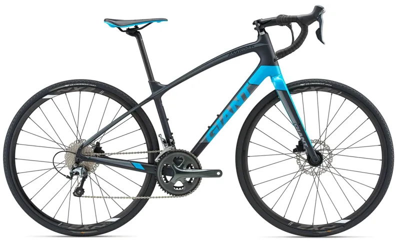 2018 Giant AnyRoad Advanced GE Road Bike in Dark Blue