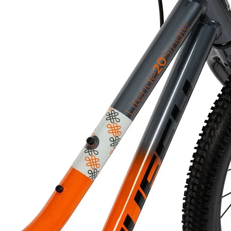 Huffy Literide SS 20-inch Kids' Bike in Tangerine Orange/Pebble Grey-9