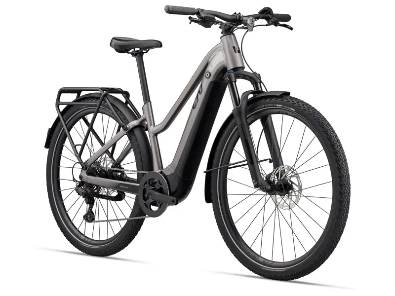 Liv Amiti E+ 3 eHybrid Bike in Early Espresso-1