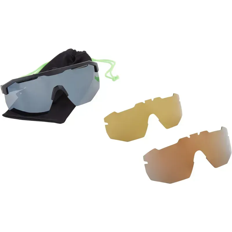 Madison Eyewear Crypto Crystal Gloss Sunglasses 3-pack in White-4