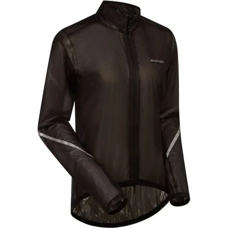 Madison Flux Women's Ultra-Packable Waterproof Jacket in Black-1