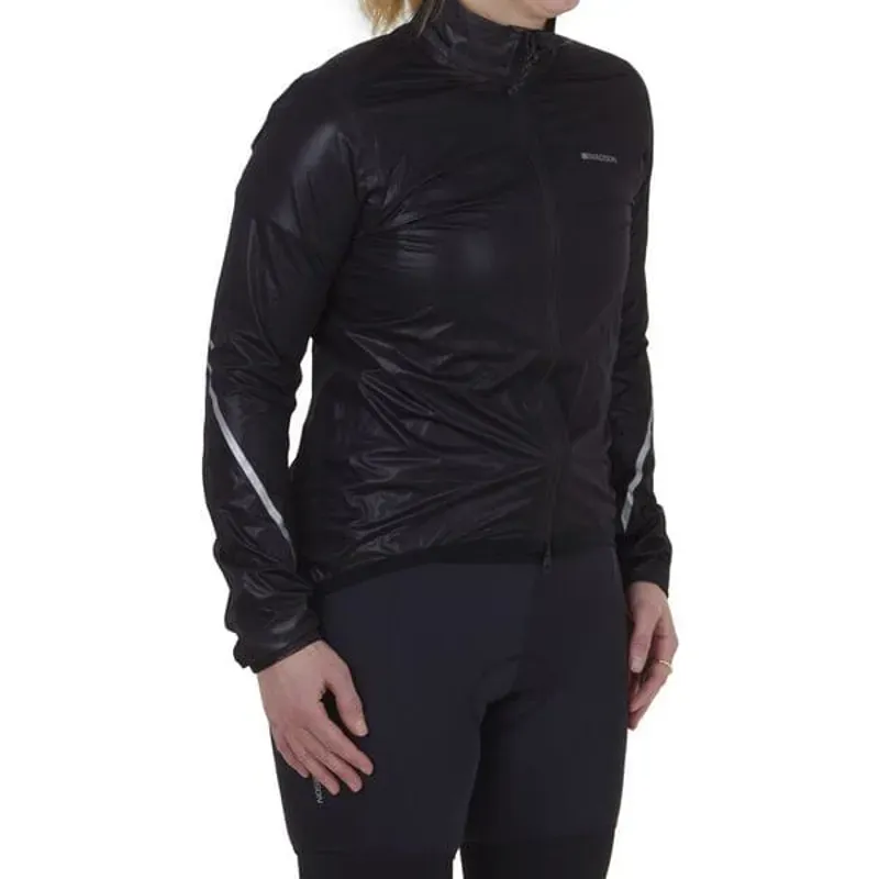 Madison Flux Women's Ultra-Packable Waterproof Jacket in Black-2