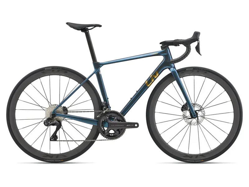 Liv Langma Advanced Pro 0 Road Bike In Gloss Ocean Twilight/Chrome