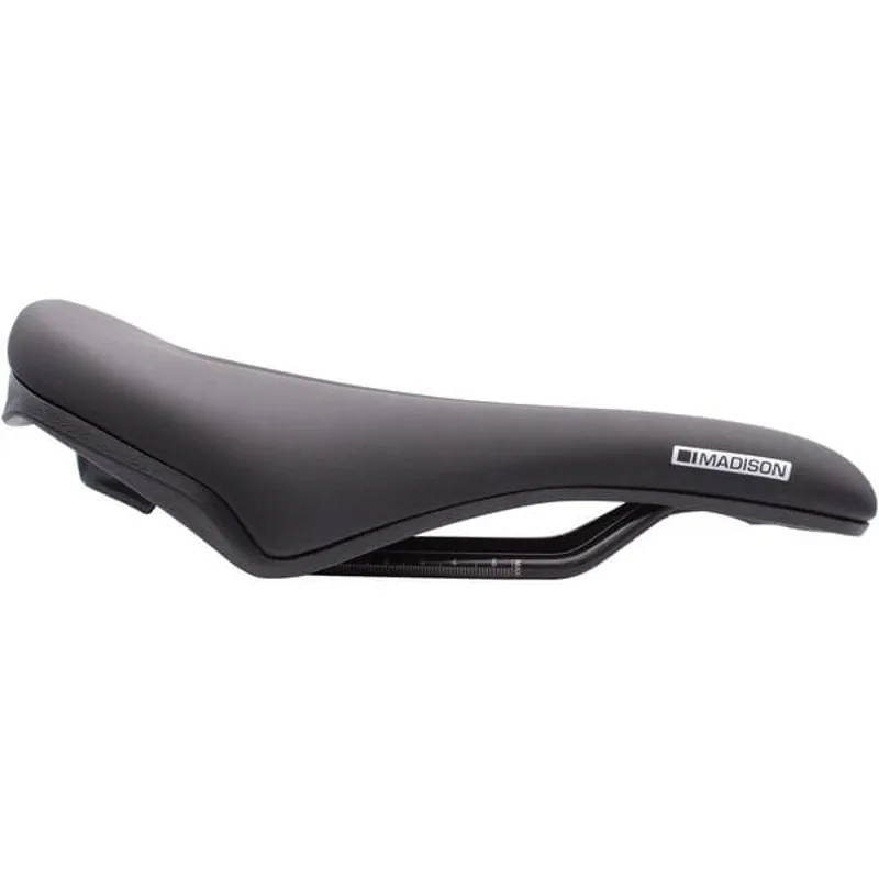 Madison Flux E 142x251mm Sweep Saddle in Black-1