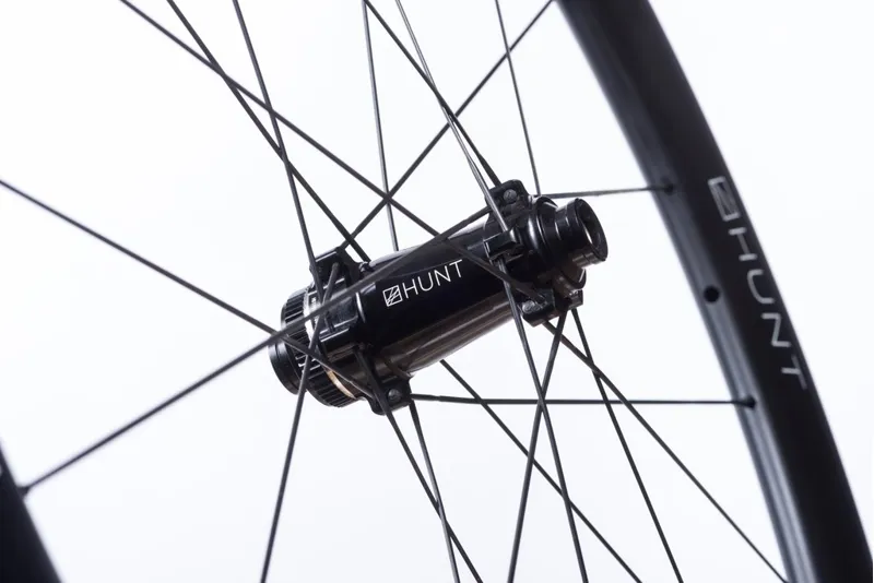 Hunt 50 Carbon Aero Disc Wheelset - Black Spokes / Shim/Sram 8/9/10/11 Speed-1