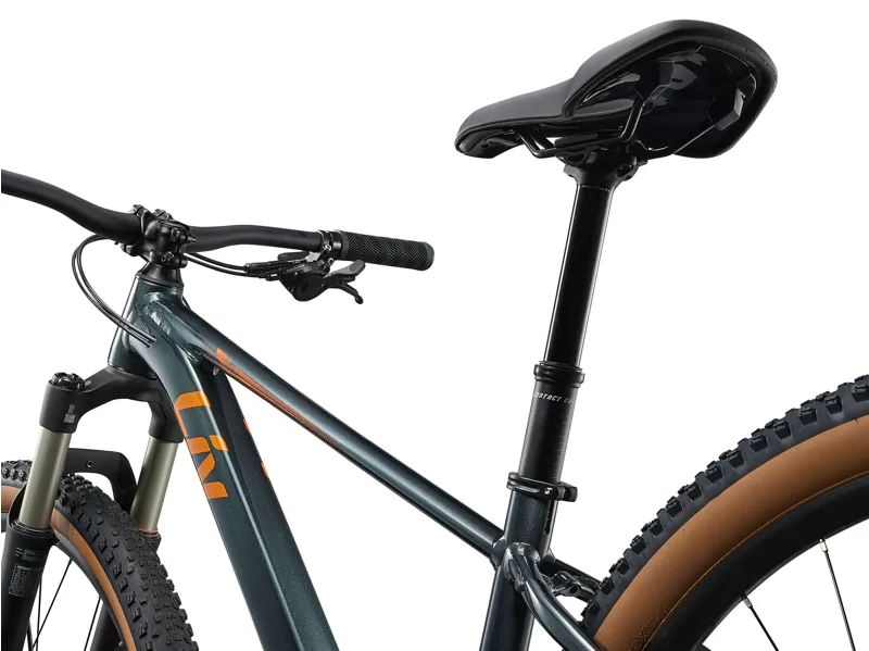 Liv Tempt 0 27.5 Mountain Bike In Gloss Asphalt Green/Solar Flare-8