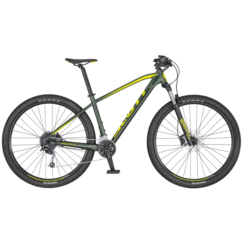 2020 Scott Aspect 730 Hardtail Mountain Bike Dark Green/Yellow