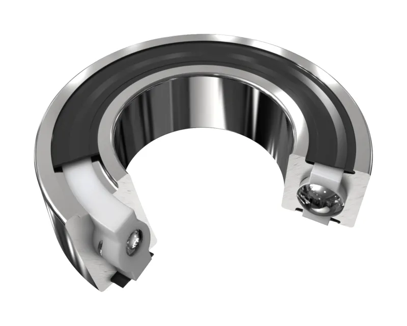 CeramicSpeed OHD 1-1/8in 30.5x41.8x8mm 45/45deg Bearing in Silver/Black-1