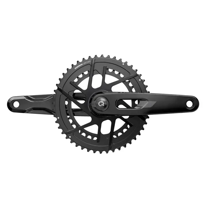 SRAM Rival AXS Power Meter Crankset w/ Spindle DUB DM w/o BB in Black
