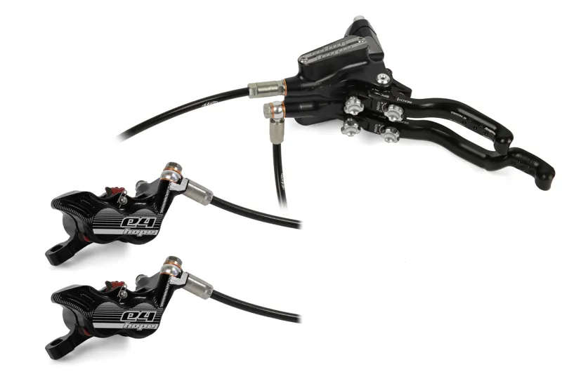 Hope Tech 3 Duo E4 Left Hand Brake Kit in Black