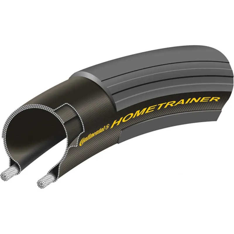 Continental Hometrainer II Tyre - Foldable: BLACK/BLACK 700x32c