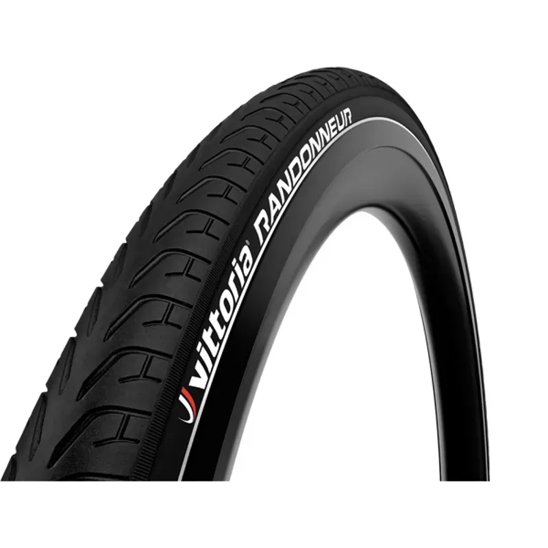 Vittoria Randonneur Rigid D 700x28c Reflective Hybrid Tyre in Black
